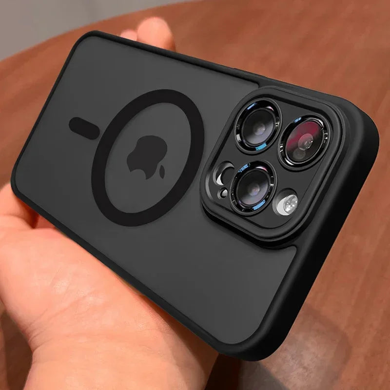 Translucent Case For iPhone. Magsafe Magnetic Wireless Charge. Matte Cover