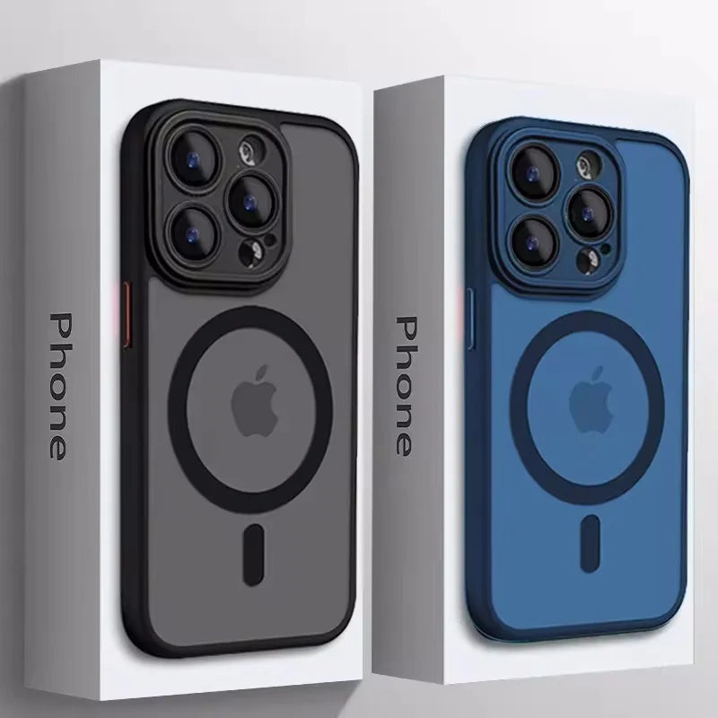 Translucent Case For iPhone. Magsafe Magnetic Wireless Charge. Matte Cover